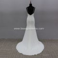 custom made satin sweetheart elegant african style bridal mermaid organza wedding gown